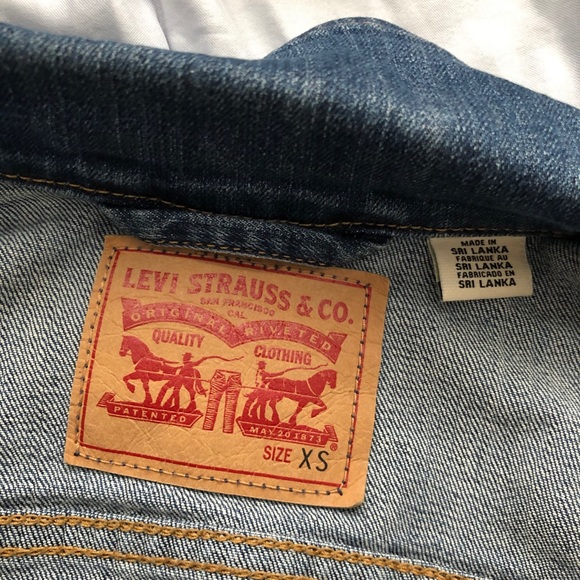 classic xs levi’s denim trucker jean jacket - Picture 8 of 8